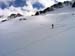 Torre Cordier 022 Esquiant per la glacera de la Maladeta amb el pic de la Maladeta al fons